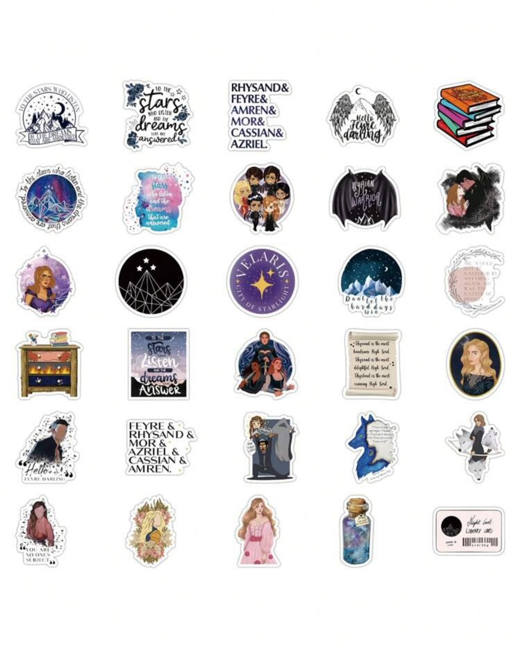 ACOTAR Themed Book Stickers