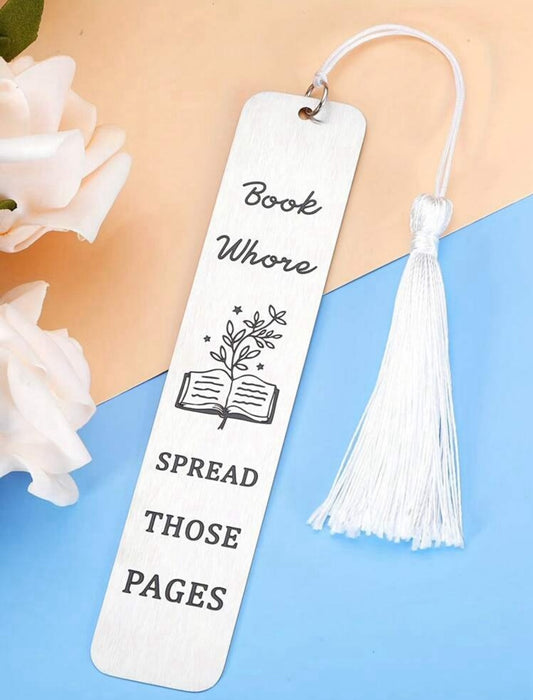 Book Wh*re Stainless Steel Bookmark