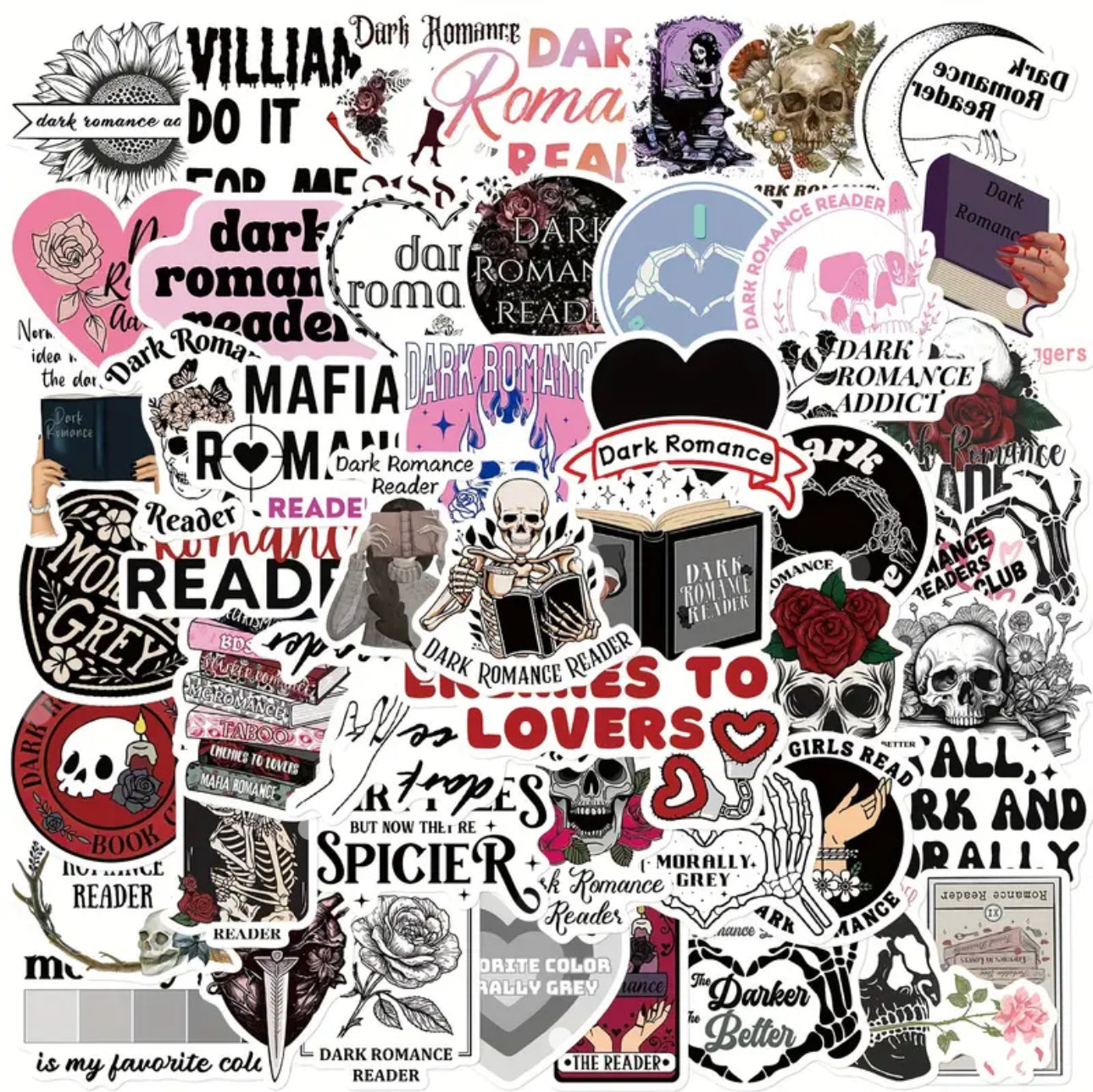 Dark Romance Reader Stickers