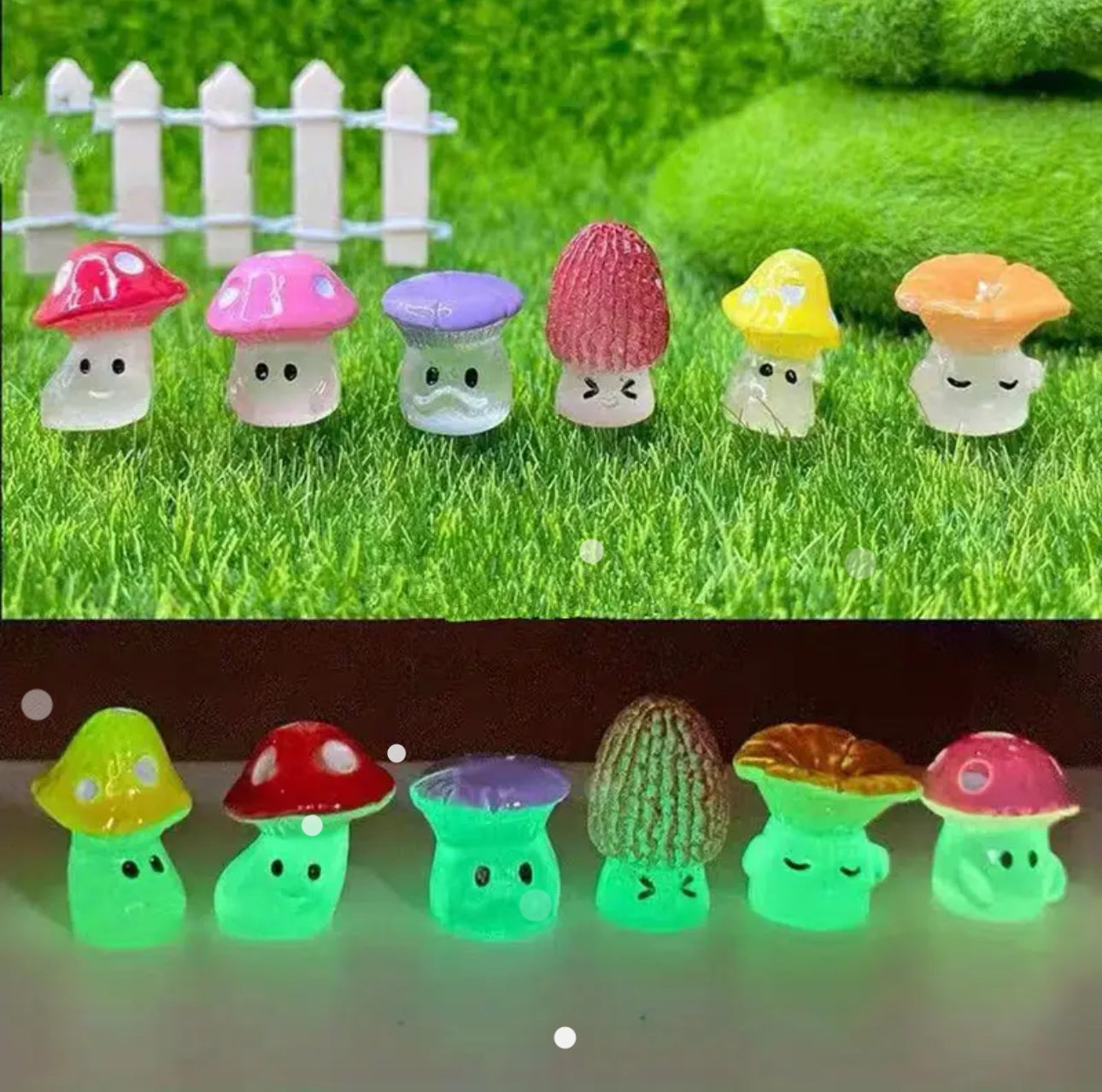 Mini Mushrooms (Set of 5)